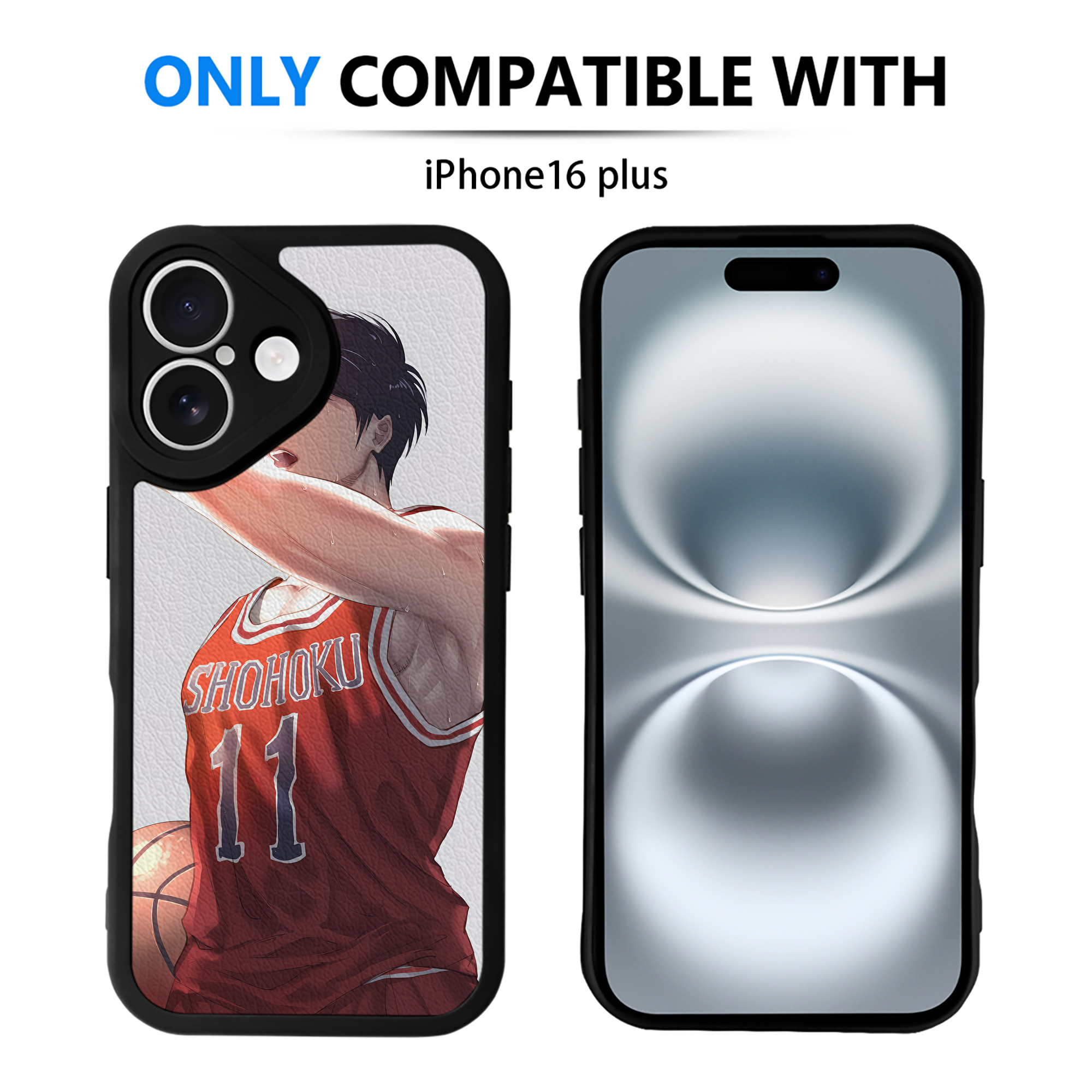 （画像用） SLAM DUNK／スラムダンク 【iPhone 16シリーズ対応】シリコンスマホケース（レザー調） 材質：シリコン